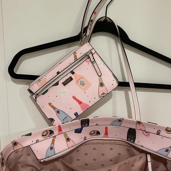 Kate Spade pink champagne tote - Picture 4 of 5